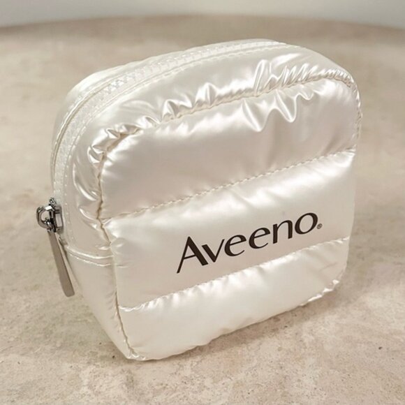 Aveeno Pearl White Puffer Pouch - Picture 1 of 1